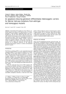 An apoptosis-inducing genotoxin differentiates heterozygotic