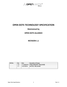 open dots technology specification