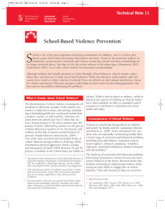 School-Based Violence Prevention