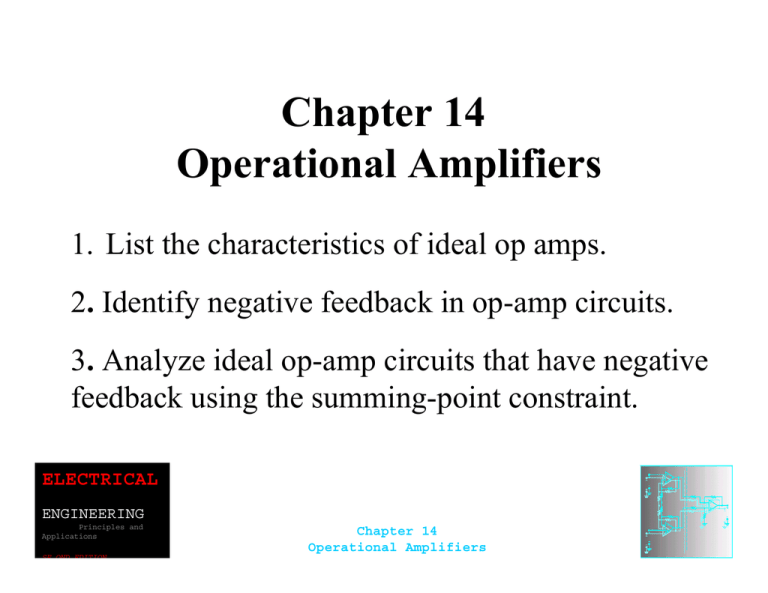 Chapter 14 Operational Amplifiers