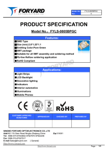 FYLS-0805BPGC - Foryard Optoelectronics Co.