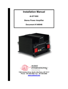 Installation Manual - UTC Aerospace Systems