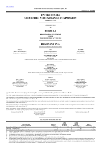 united states securities and exchange commission