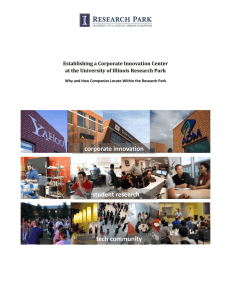 Establishing a Corporate Innovation Center