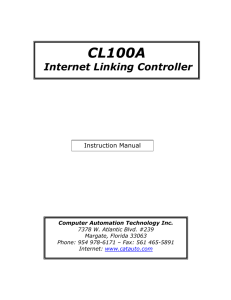 CL-100A - Computer Automation Technology