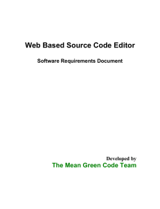 Web Based Source Code Editor