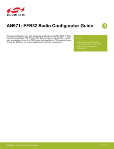 EFR32 Radio Configurator Guide -- AN971