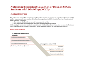 Reflection Tool - The Data Collection Model