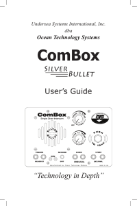 Aquacom® ComBox User Guide