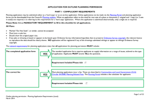 APPLICATION FOR FULL PLANNING PERMISSION