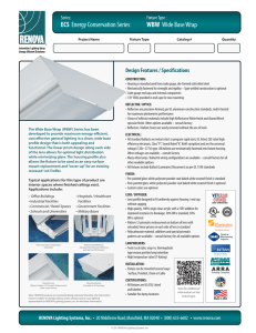 Spec Sheet - RENOVA Lighting Systems, Inc.