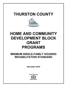 Minimum Single-Family Housing Rehabilitation Standard