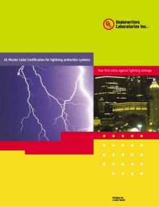 UL Master Label Certification for lightning protection