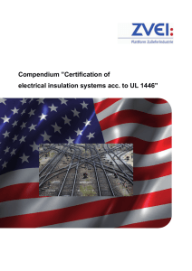 Compendium ”Certification of electrical insulation systems acc. to UL