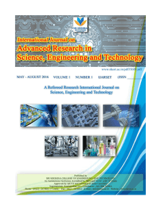 International Journal on Advanced Research in Science