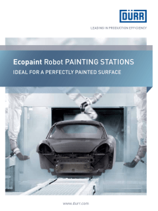 Ecopaint Robot PAINTING STATIONS