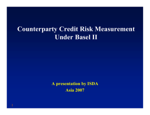 ISDA® Definition of counterparty credit risk