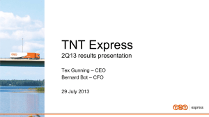 TNT Express NV 2Q13 presentation