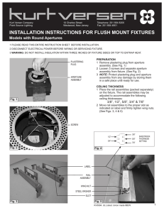 installation instructions for flush mount fixtures