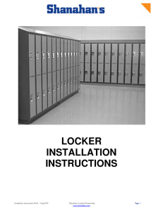 Locker Installation Instructions