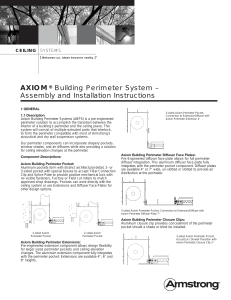 AXIOM® Building Perimeter System – Assembly and