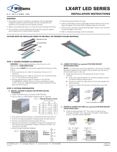 Instruction Sheet – LED | Drywall or Hard Surface