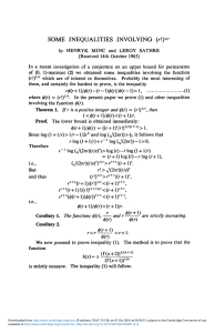 Some Inequalities involving ( r!)1/ r