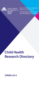 Child Health Research Directory