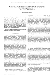 A Novel ZVS Bidirectional DC-DC Converter for Fuel Cell