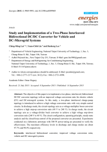 Study and Implementation of a Two-Phase Interleaved Bidirectional
