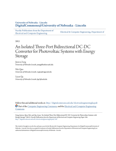 An Isolated Three-Port Bidirectional DC