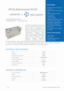 EPC3k Bidirectional DC/DC converter by