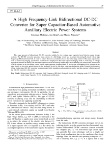 A High Frequency-Link Bidirectional DC