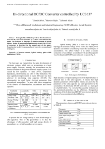 Bi-directional DC/DC Converter controlled by UC3637