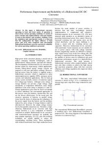 Performance Improvement and Reliability of a Bidirectional DC