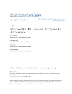 Bidirectional DC-DC Converter Drive System for Electric Vehicle