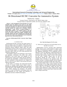 Bi Directional DC/DC Converter for Automotive System