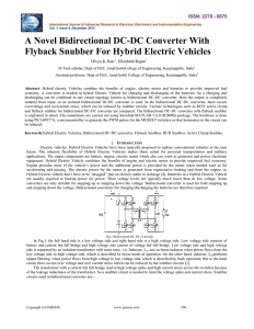 A Novel Bidirectional DC-DC Converter With Flyback