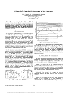 A phase-shift controlled bi-directional DC-DC converter