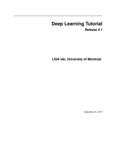 Deep Learning Tutorial