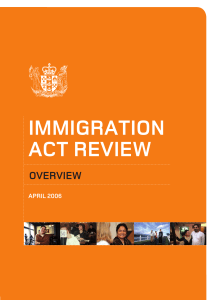 Immigration Act Review - Ministry of Business, Innovation and