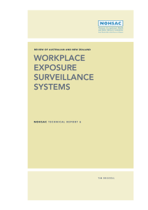 Review of Australian and New Zealand Workplace Exposure