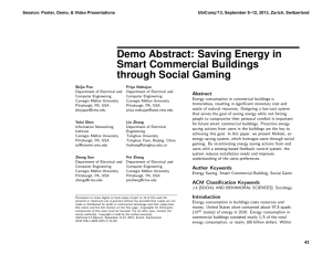 Demo Abstract: Saving Energy in Commercial Buildings