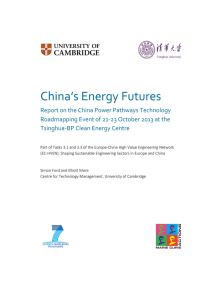 China`s Energy Futures - University of Cambridge