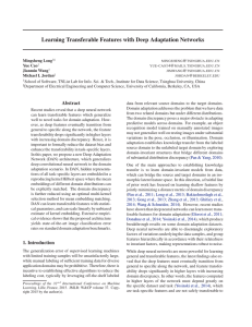 Learning Transferable Features with Deep Adaptation Networks