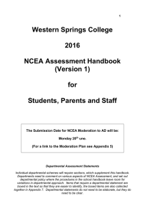 WSC 2016 NCEA Assessment Handbook