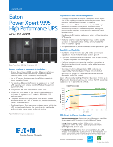 Eaton Power Xpert 9395 High Performance UPS
