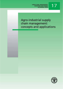 Agro-industrial supply chain management