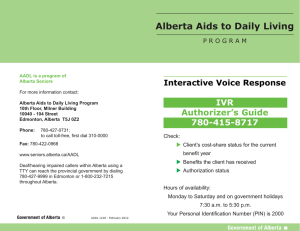 Authorizer Interactive Voice Response Guide