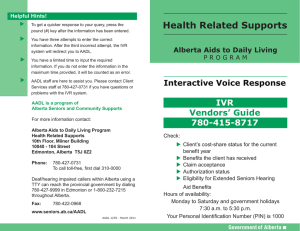 Vendor Interactive Voice Response Guide